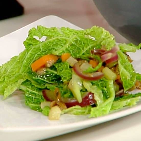 Rezept Schwarzer Venere Reis mit Wirsing Gemüse